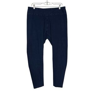 J. Jill PureJill INDIGO Ankle Leggings Jeggings Size 2X Pull On Stretch